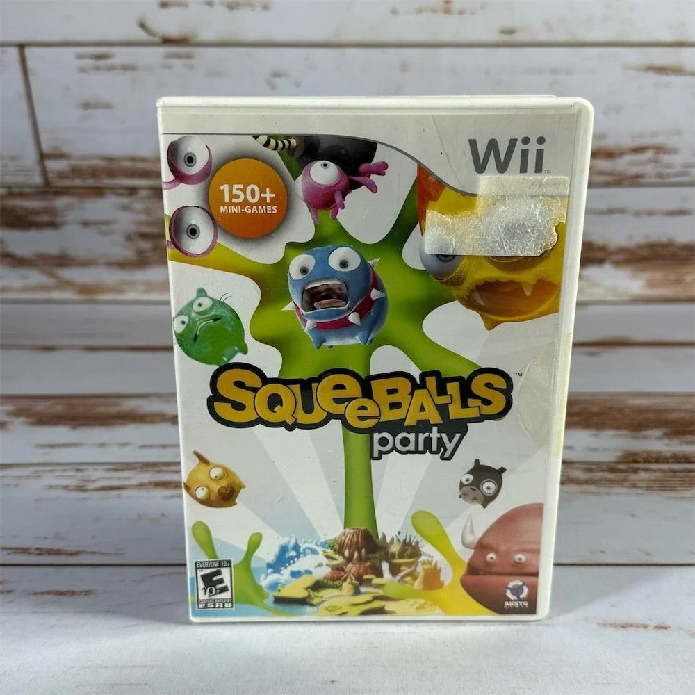 Squeeballs Party Nintendo Wii 2009 Video Game Disc Resurfaced Tested E Rating